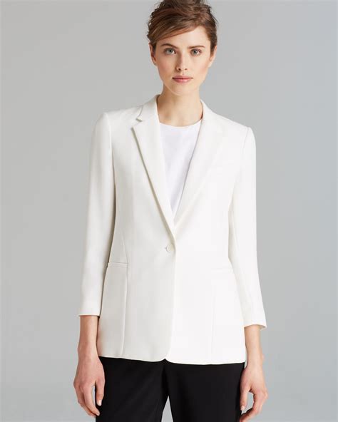 theory white blazer